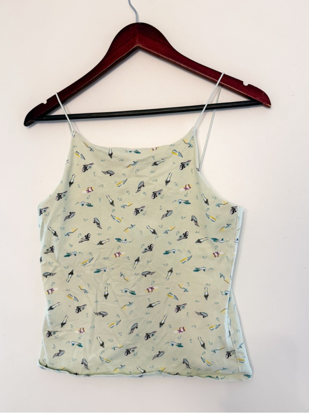 Vintage B. Moss Shoe Print Tank Top | Size M | Y2K